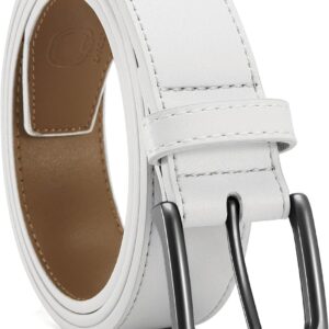 Leather Belt 35mm Black Casual Men - Image 10