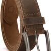 Leather Belt 35mm Black Casual Men
