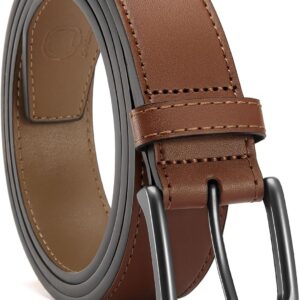 Leather Belt 35mm Black Casual Men - Image 11