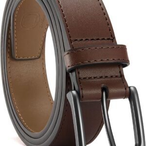 Leather Belt 35mm Black Casual Men - Image 9