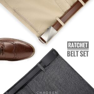 Leather Ratchet Belt Men 2 Pack 35mm - Image 2