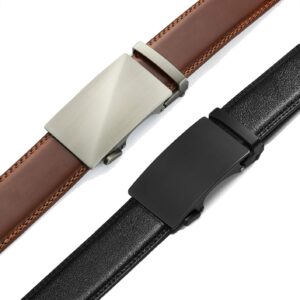 Leather Ratchet Belt Men 2 Pack 35mm - Image 3