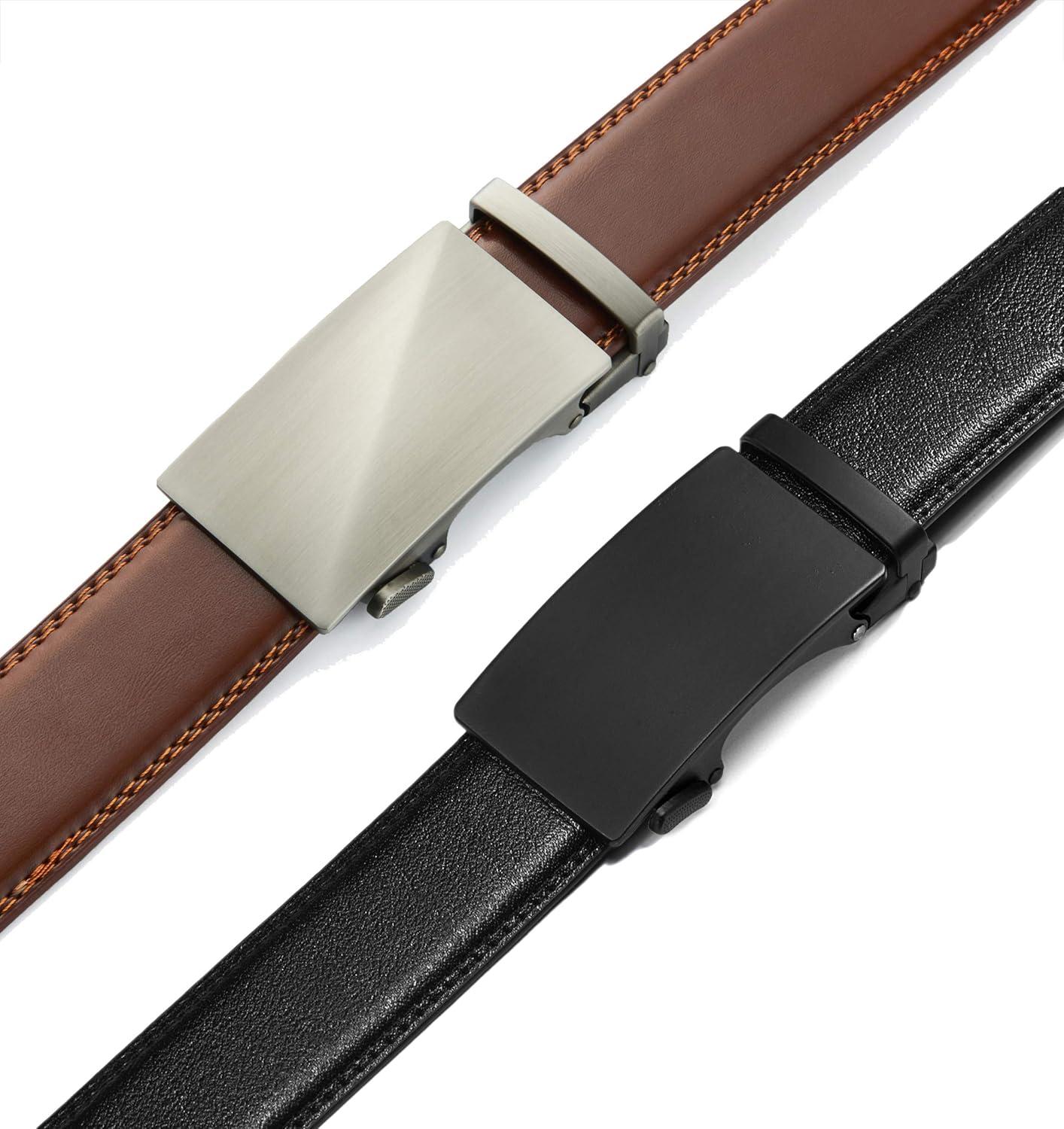 Leather Ratchet Belt Men 2 Pack 35mm - Image 3