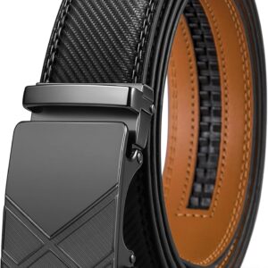 Men's Adjustable Ratchet Belt Black - Image 36