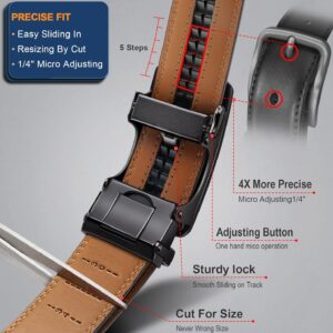 Men's Adjustable Ratchet Belt Black - Image 4