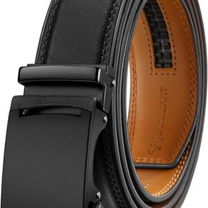 Men's Adjustable Ratchet Belt Black - Image 9