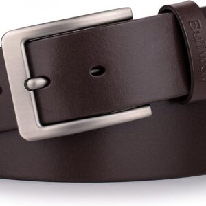 Men's Full Grain Leather Belt 1.5 Inch Wide - Image 12