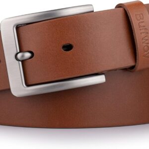 Men's Full Grain Leather Belt 1.5 Inch Wide - Image 13