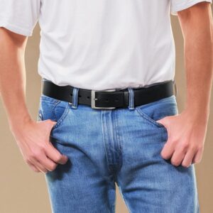 Men's Full Grain Leather Belt 1.5 Inch Wide - Image 2