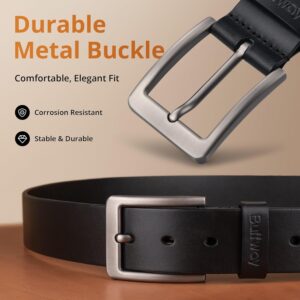 Men's Full Grain Leather Belt 1.5 Inch Wide - Image 3
