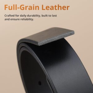 Men's Full Grain Leather Belt 1.5 Inch Wide - Image 4