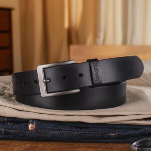 Men's Full Grain Leather Belt 1.5 Inch Wide - Image 7
