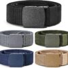 Men's Nylon Belt 5 Pack Casual Military Canvas