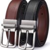 Reversible Belt Adjustable Genuine Leather Men