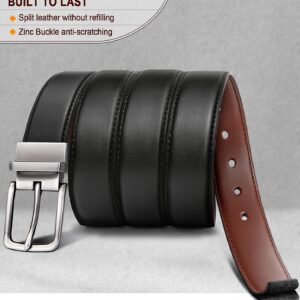 Reversible Belt Adjustable Genuine Leather Men - Image 4