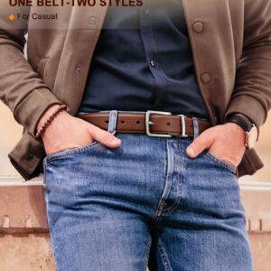 Reversible Belt Adjustable Genuine Leather Men - Image 6