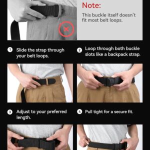 Tactical Belt Stretch 1.5 Inch Black - Image 2