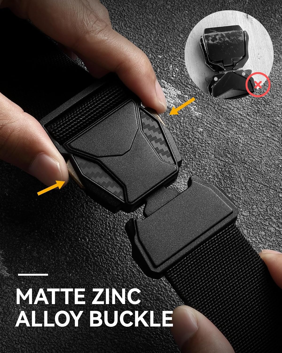Tactical Belt Stretch 1.5 Inch Black - Image 3