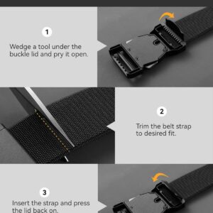 Tactical Belt Stretch 1.5 Inch Black - Image 6