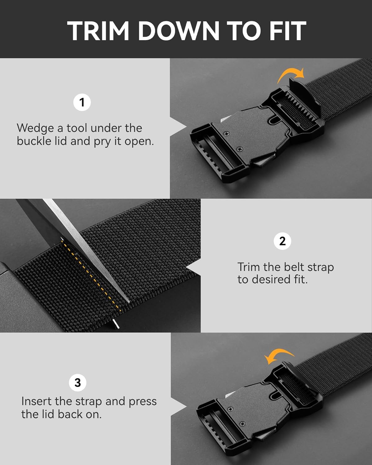 Tactical Belt Stretch 1.5 Inch Black - Image 6