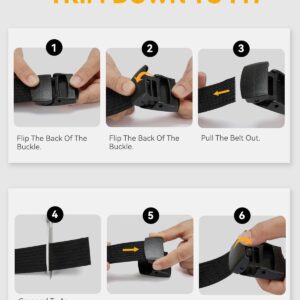 Web Belt Nylon Non Metal Buckle 38mm Men - Image 4
