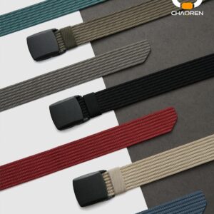 Web Belt Nylon Non Metal Buckle 38mm Men - Image 8